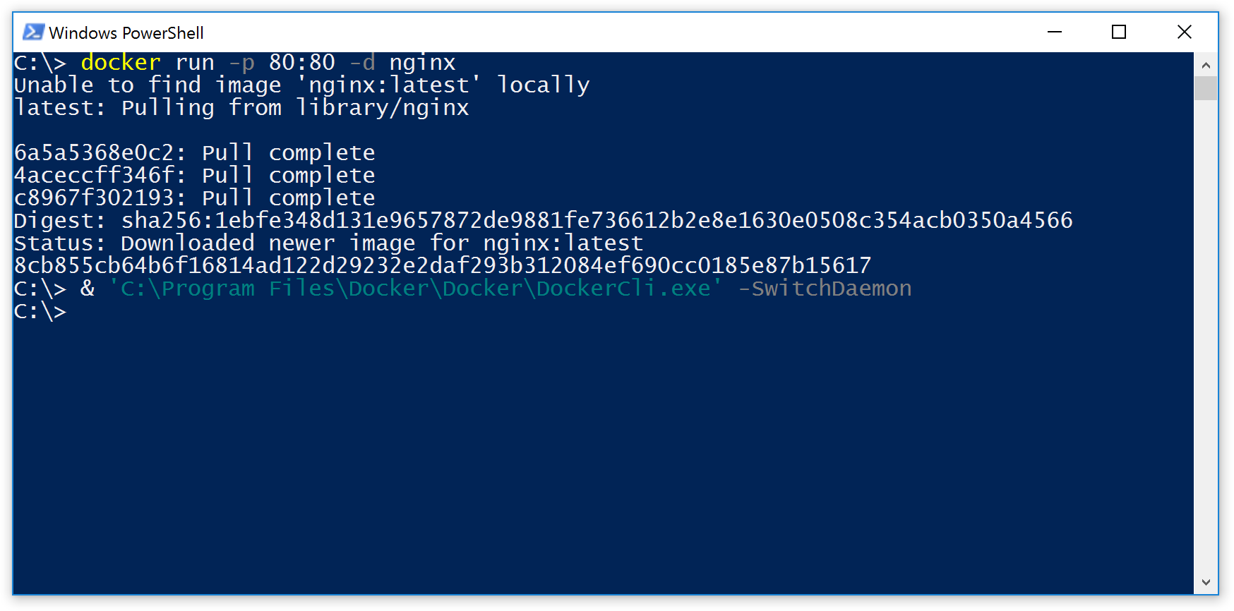 linux docker for mac localhost
