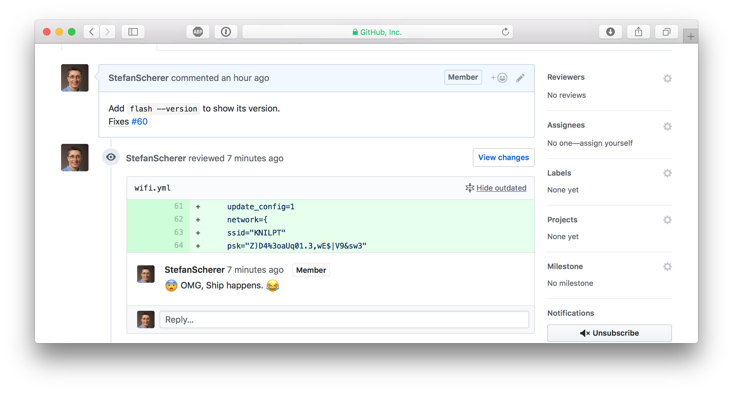GitHub show outdated comments still visible