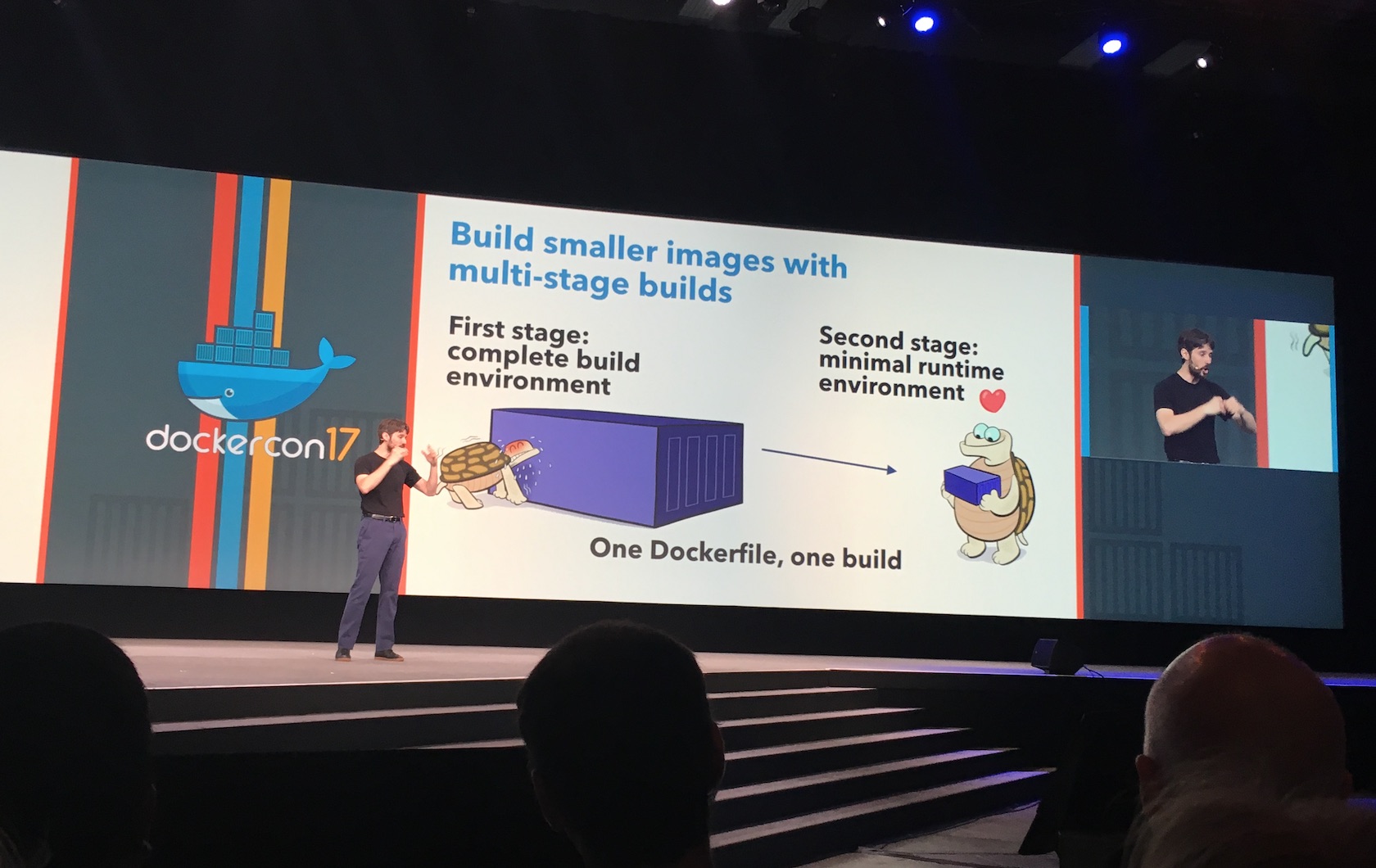 announcement at DockerCon about multi-stage builds