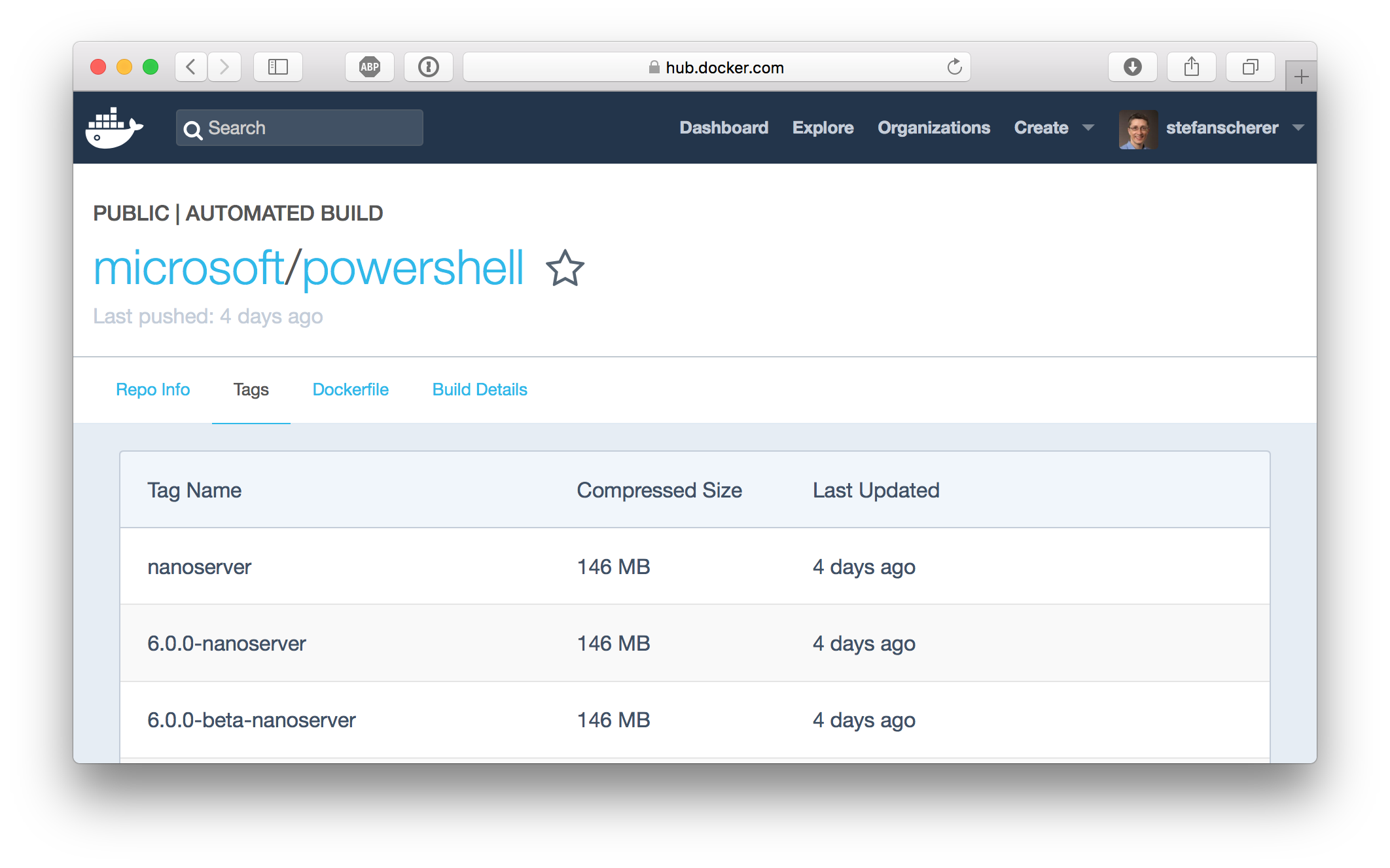 docker-hub-powershell